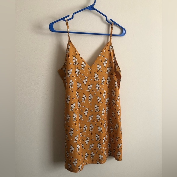 Shein Yellow Floral Dress - Picture 3 of 5